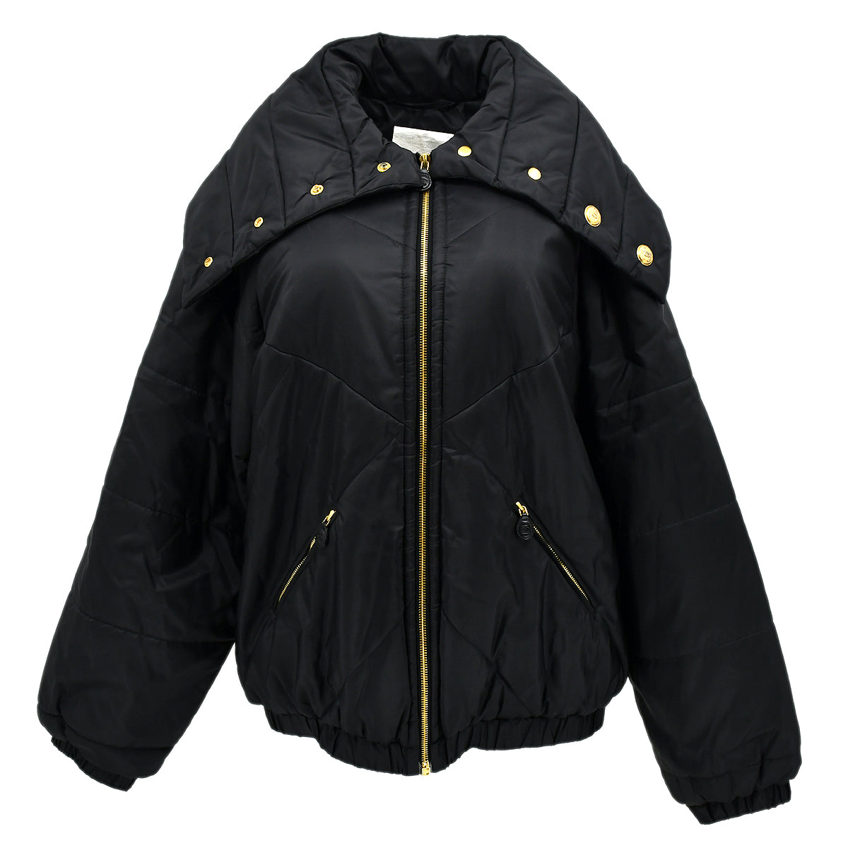 Chanel Zip Up Jacket Black #42