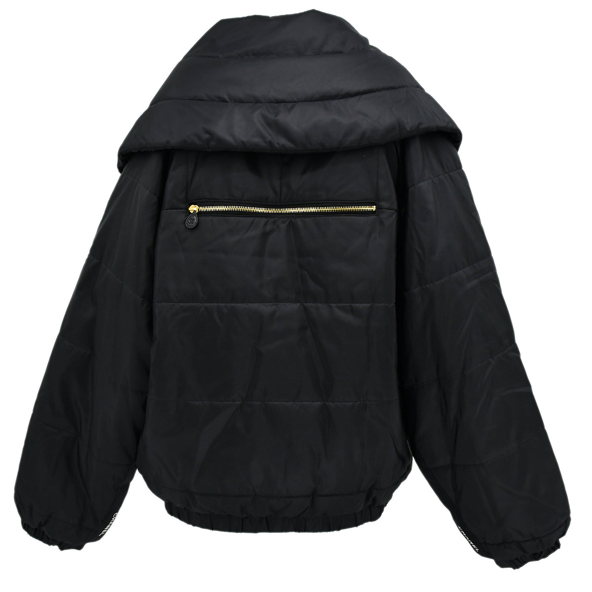Chanel Zip Up Jacket Black #42