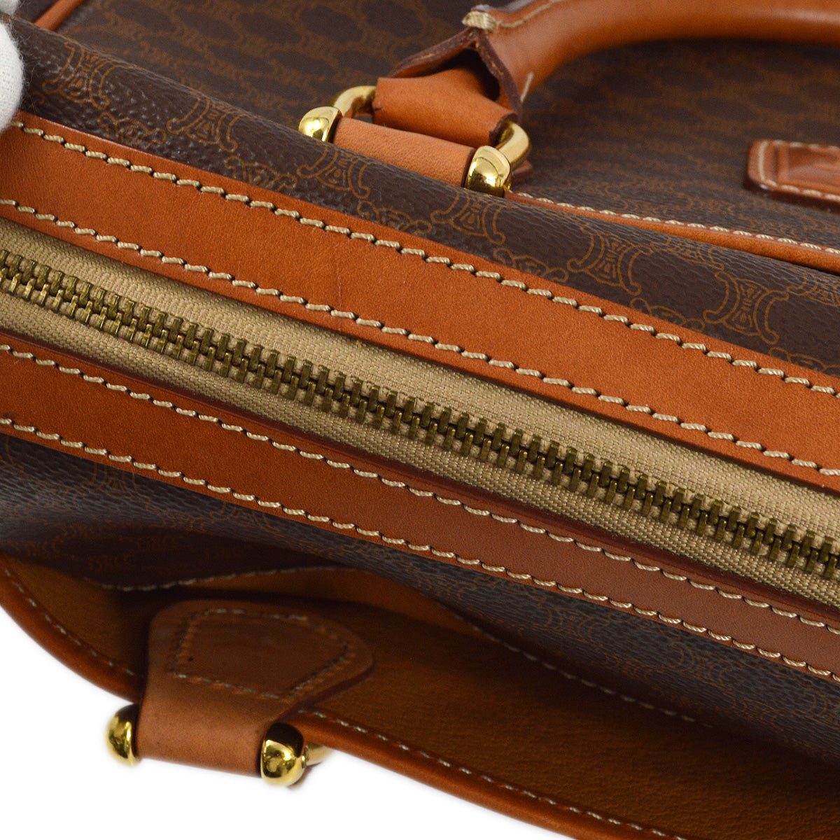 Celine Brown Macadam Handbag