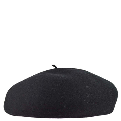 Chanel Oversize Black Hat Beret 98P #57 Small Good