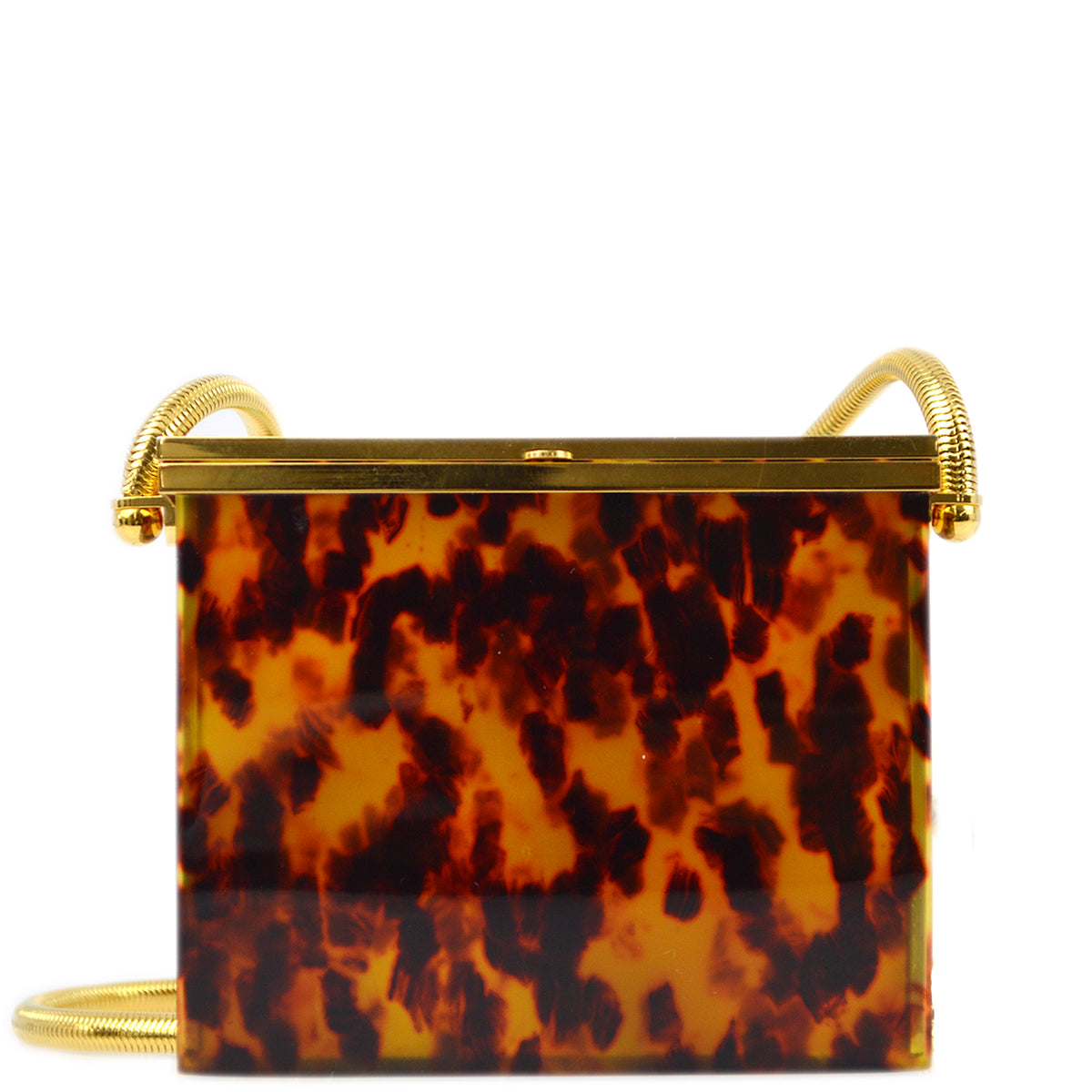 Chanel * Brown Acrylic Shoulder Bag 97P