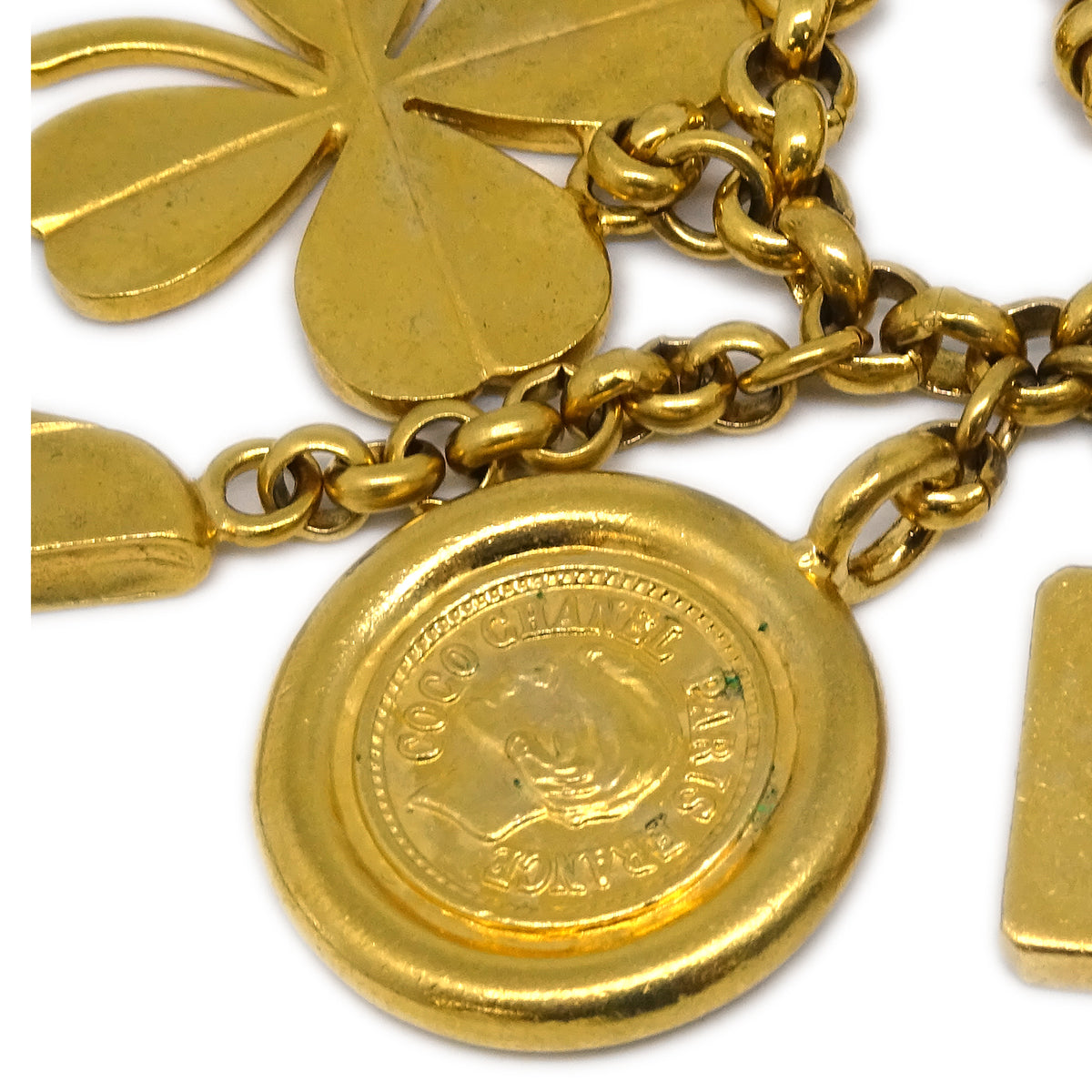 Chanel Icon Gold Chain Pendant Necklace 96P