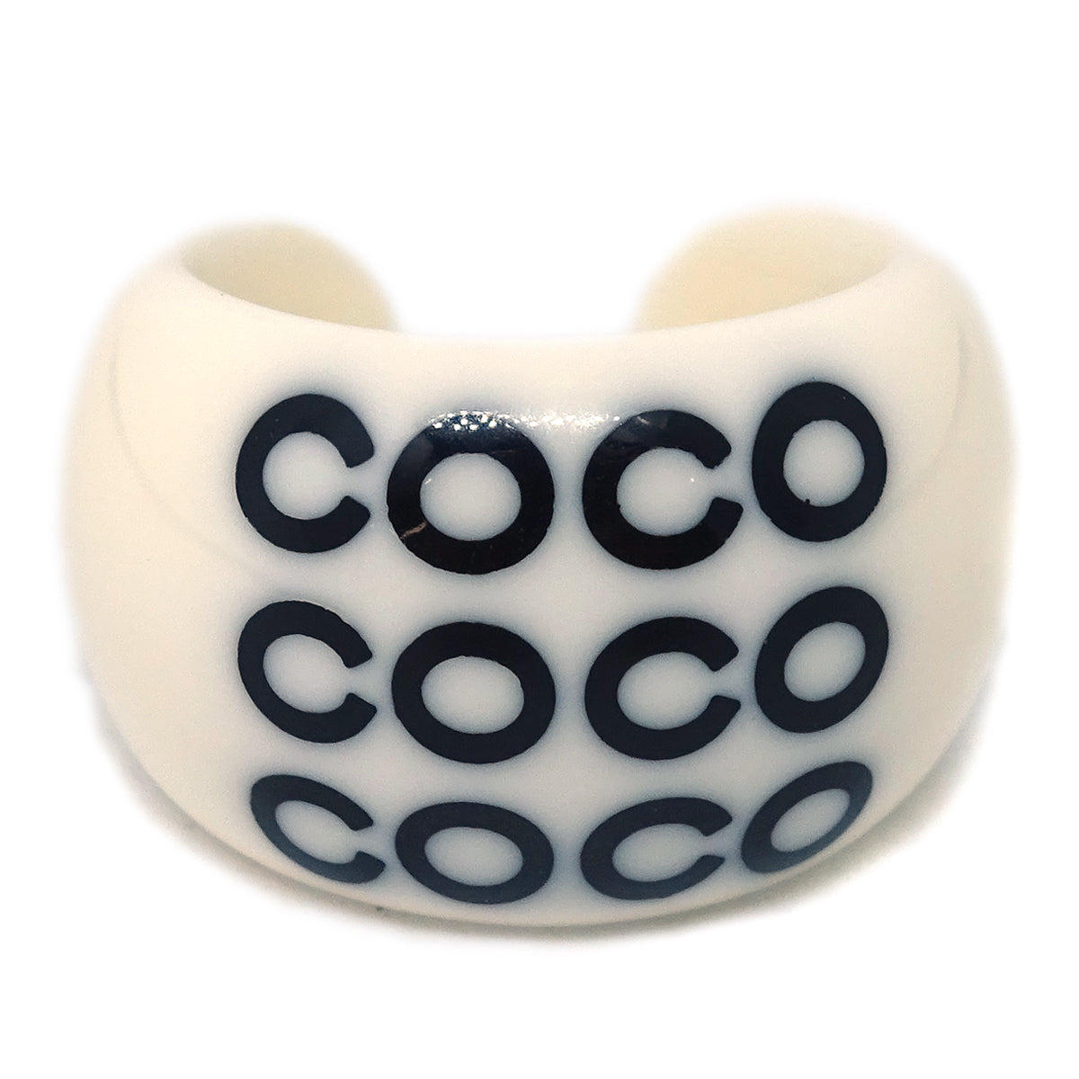 Chanel White Ring #14 #54 01P