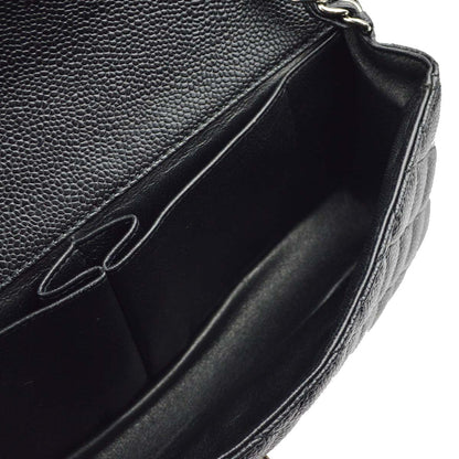 Chanel * 2006-2008 Black Caviar East West Shoulder Bag