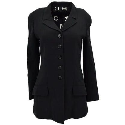 Chanel Single Breasted Jacket Black