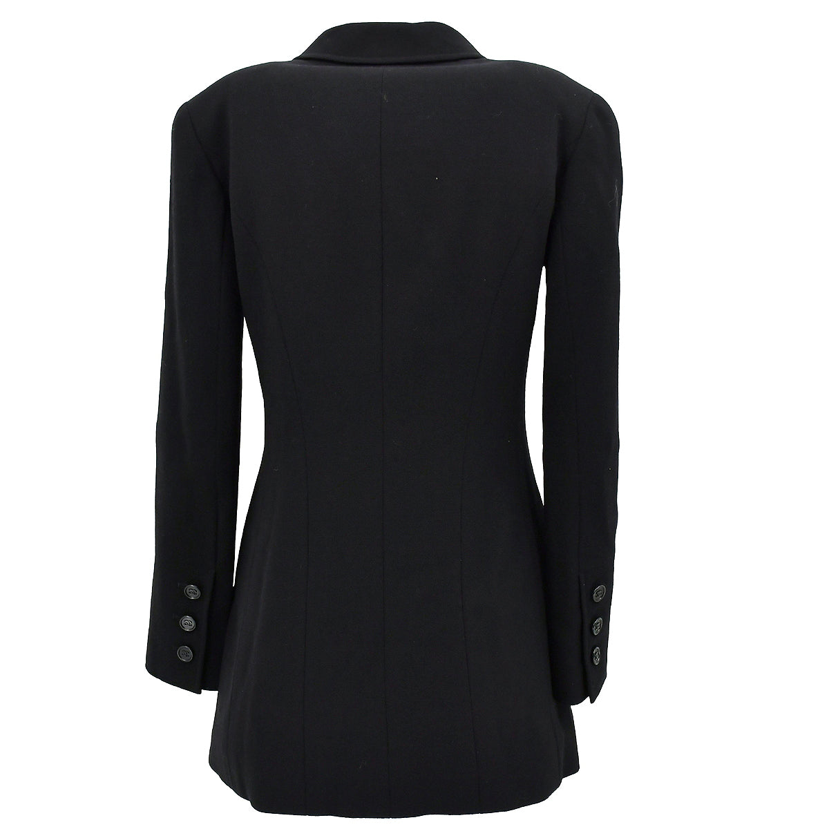 Chanel Single Breasted Jacket Black