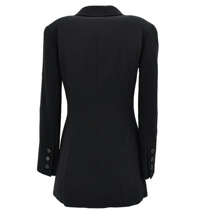 Chanel Single Breasted Jacket Black