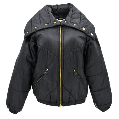 Chanel Zip Up Jacket Black #40