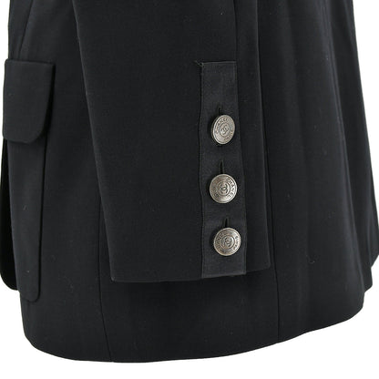 Chanel Double Breasted Jacket Black 97C #40