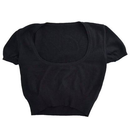 Chanel Sweater Black 95A #42