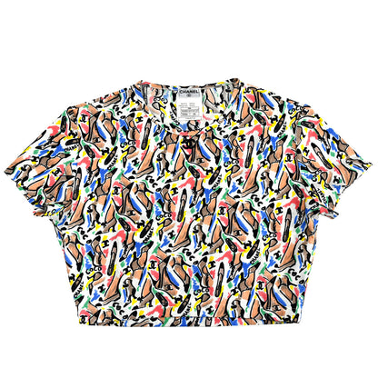 Chanel Cropped T-shirt Multicolor P95 #44
