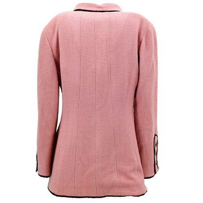 Chanel Single Breasted Jacket Pink 94C #42