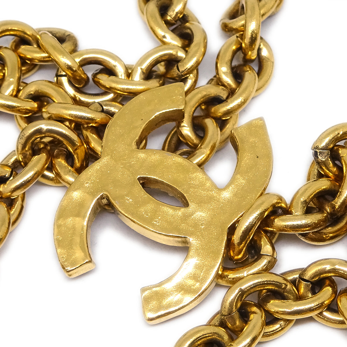 Chanel CC Chain Belt Gold 684 Small Good