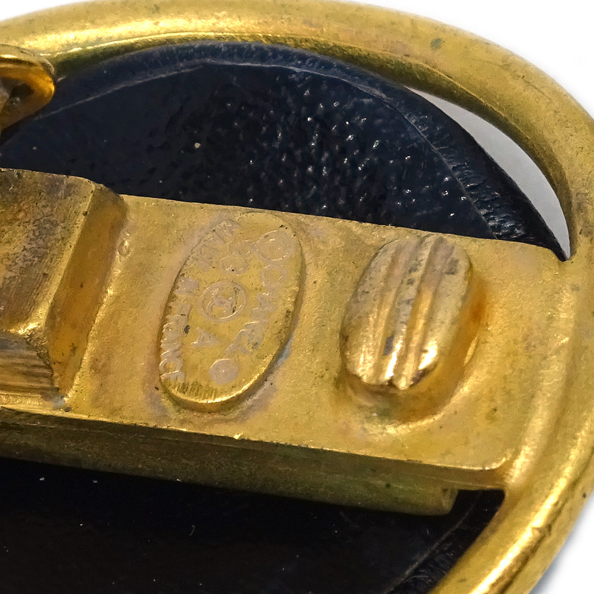 Chanel Gold Button Earrings Clip-On 93A