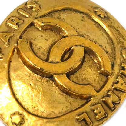 Chanel Oval Earrings Clip-On Gold 28/2841
