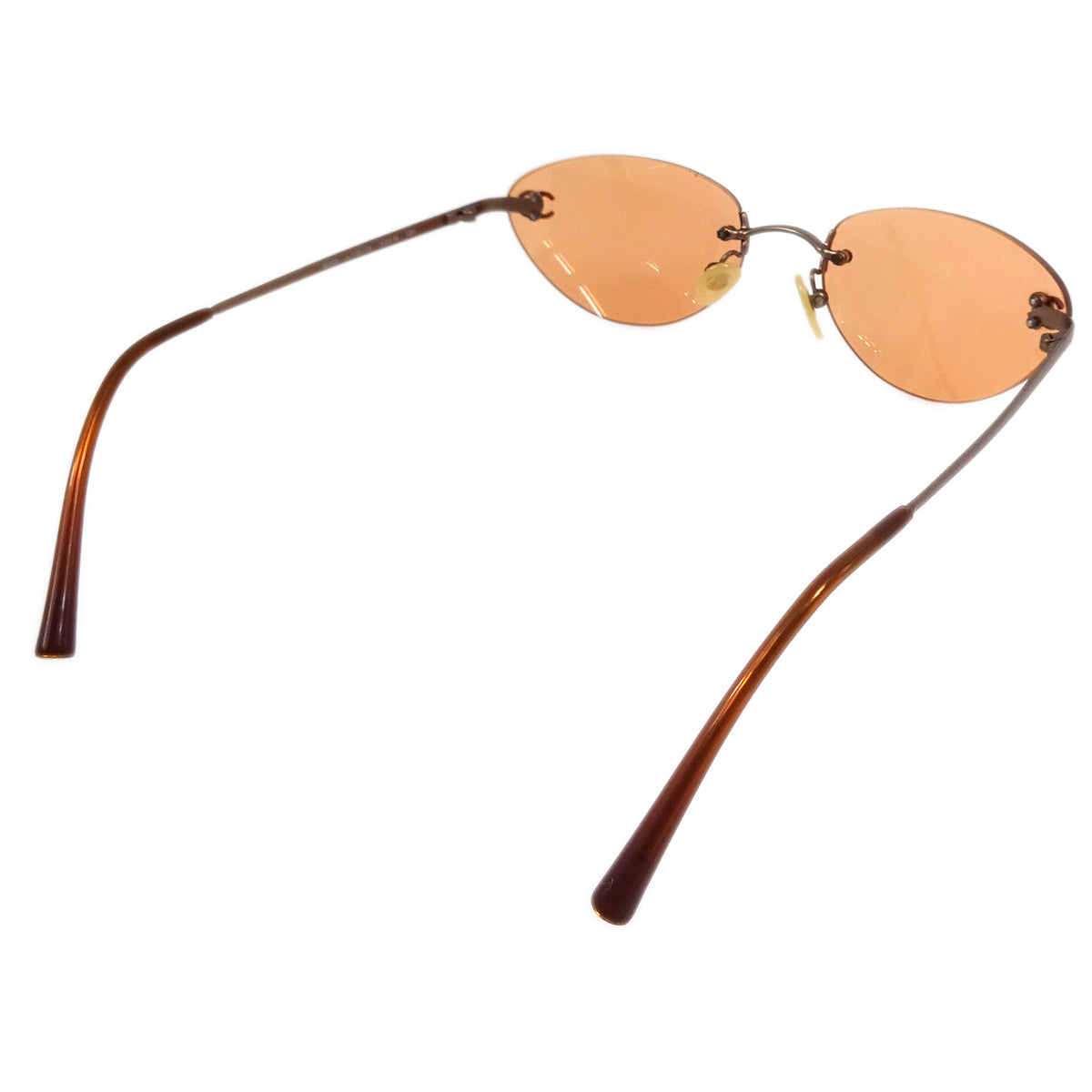 Chanel Sunglasses Eyewear Orange Small Good