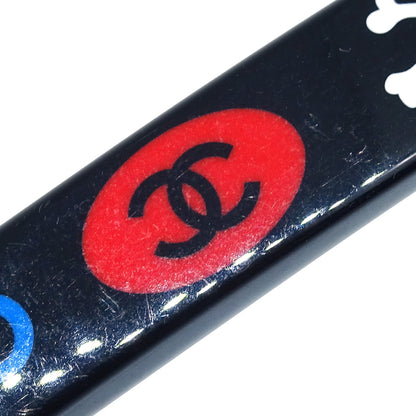 Chanel Hair Clip Hairpin Barrette Black 03P