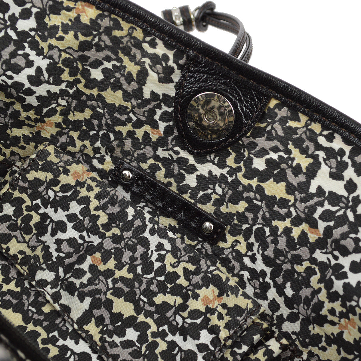Celine Black Denim Macadam Tote Handbag