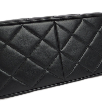 Chanel 1991-1994 Black Lambskin Camera Bag Mini