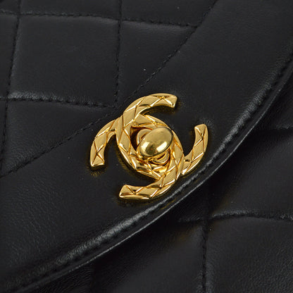 Chanel 1991-1994 Black Lambskin Camera Bag Mini