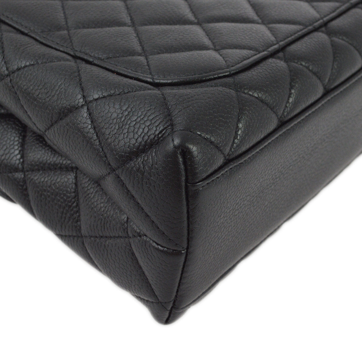 Chanel 1996-1997 Black Caviar Kelly Handbag