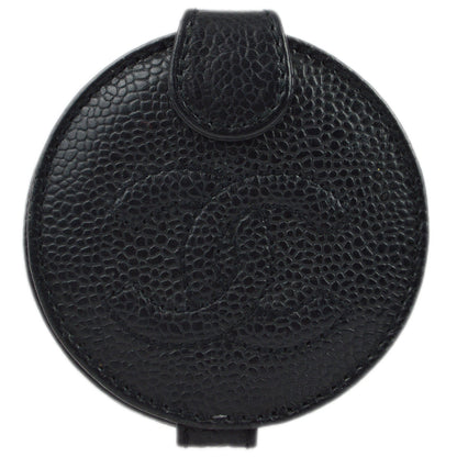 Chanel Black Caviar Compact Mirror Small Good