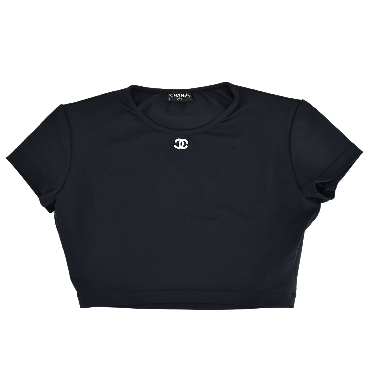 Chanel Cropped T-shirt Black #40