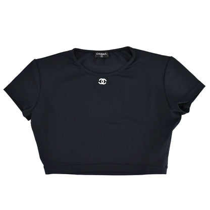 Chanel Cropped T-shirt Black #40