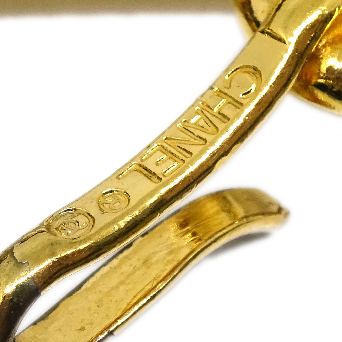 Chanel Gold Black Medallion Chain Belt Small Good