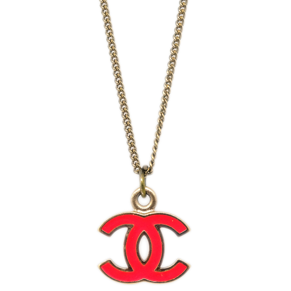 Chanel Gold CC Pendant Necklace 04A