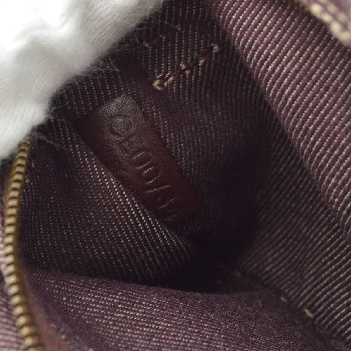 Celine Brown Denim Macadam Belt Bum Bag