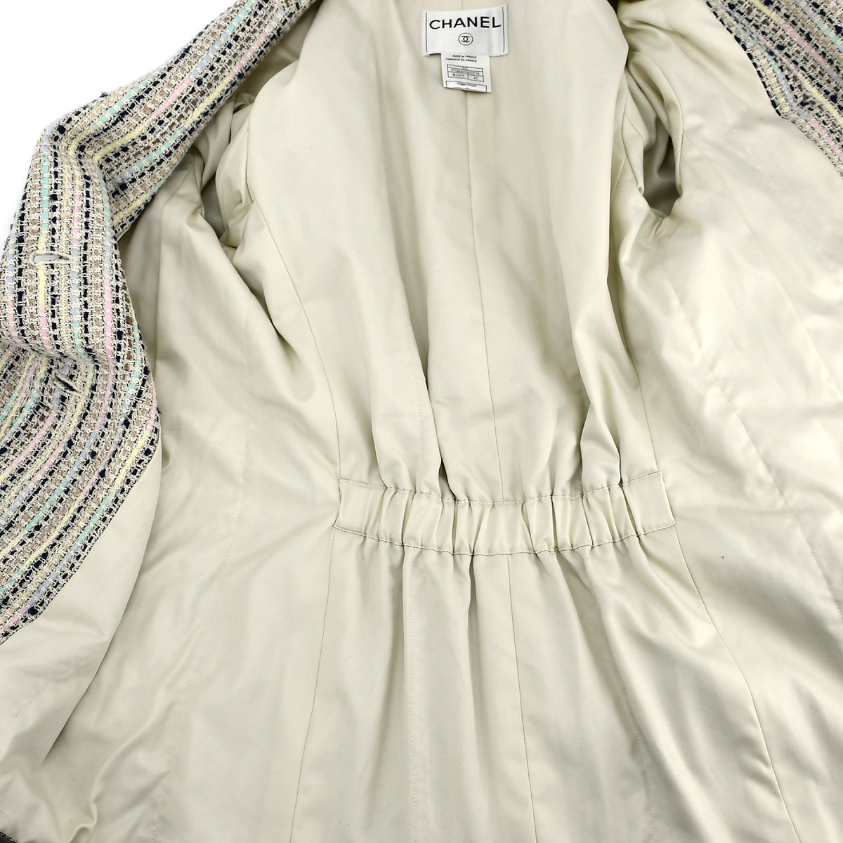 Chanel Single Breasted Jacket Ivory 00C #42