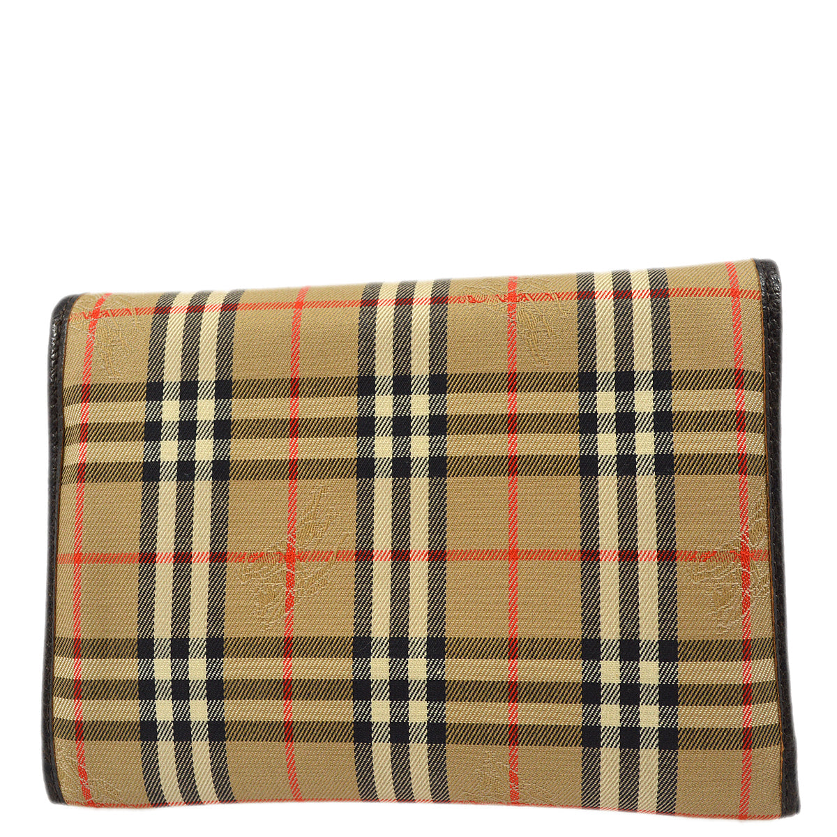 BURBERRYs Beige House Check Pouch Bag 172561