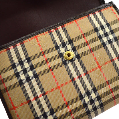 BURBERRYs Beige House Check Pouch Bag 172561