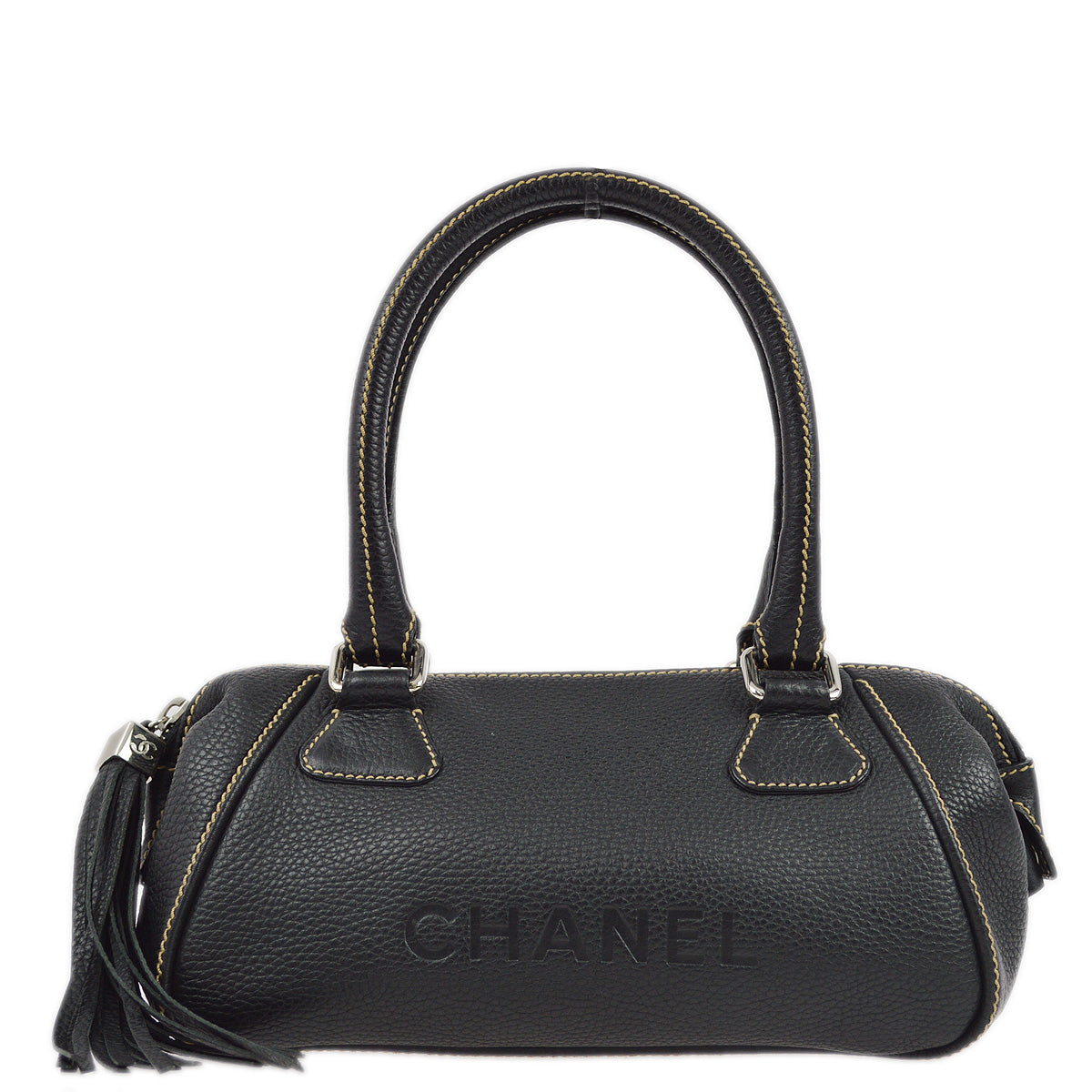 Chanel 2003-2004 Black Calfskin Handbag