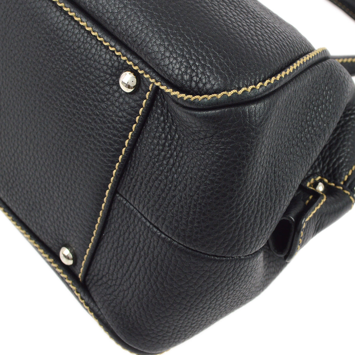 Chanel 2003-2004 Black Calfskin Handbag