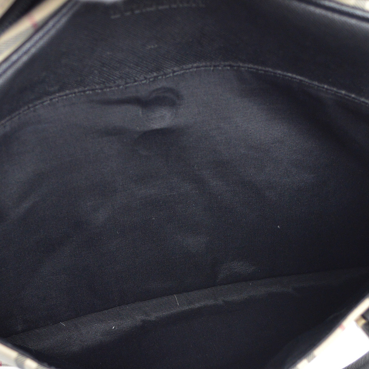 BURBERRY Beige Black  Check Handbag 173012