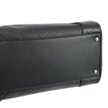 Chanel 2005-2006 Black Lambskin Chevron Handbag
