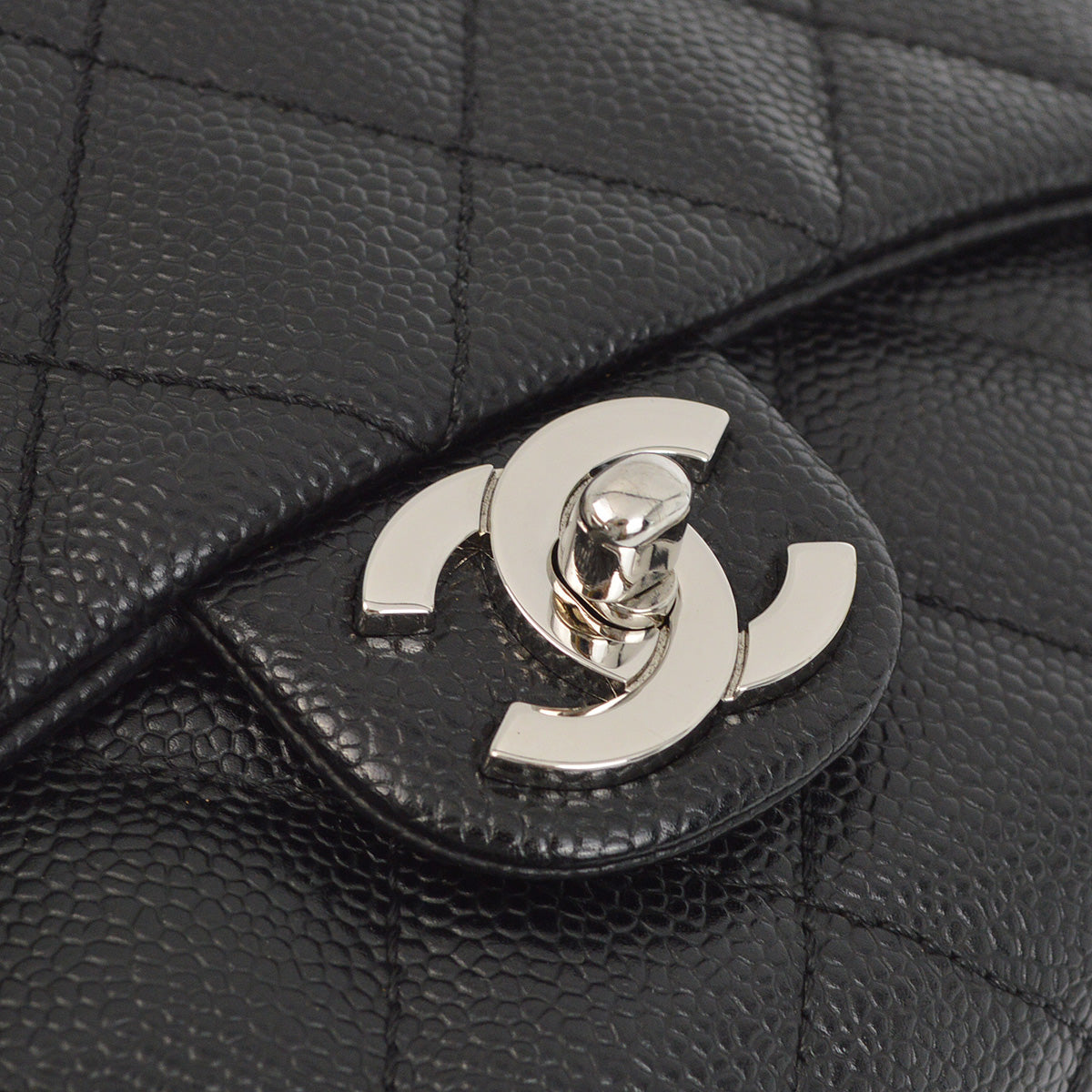 Chanel 2006-2008 Black Caviar Handbag