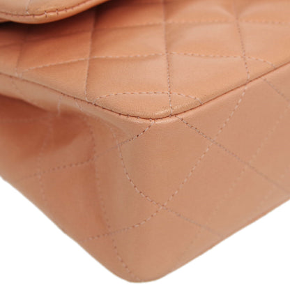 Chanel * 1994-1996 Pink Lambskin Small Classic Double Flap Shoulder Bag