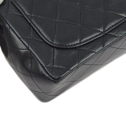 Chanel 1994-1996 Black Lambskin Mini Classic Square Flap Shoulder Bag 17