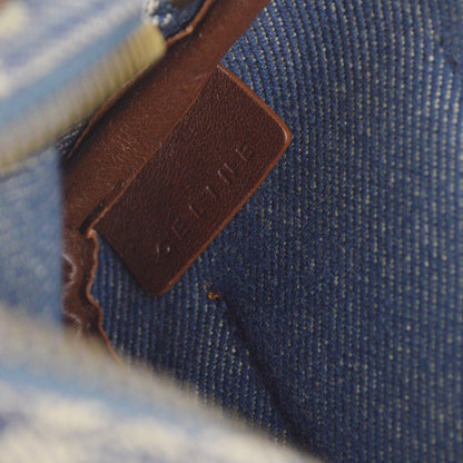 Celine Blue Denim Macadam Belt Bum Bag