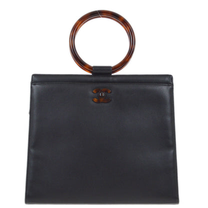 Chanel 1997-1999 Black Lambskin Handbag