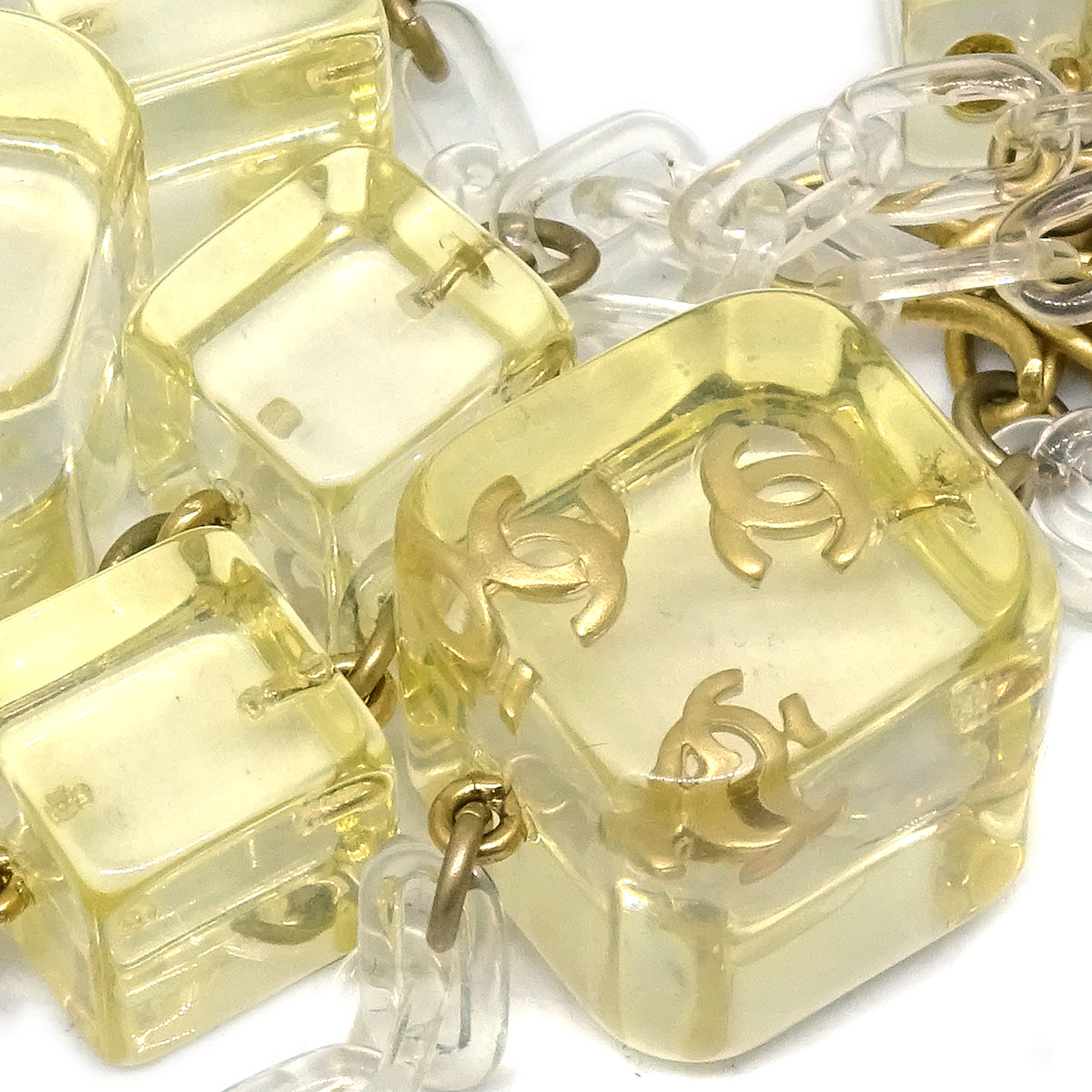 Chanel CC Pendant Necklace Yellow 01P