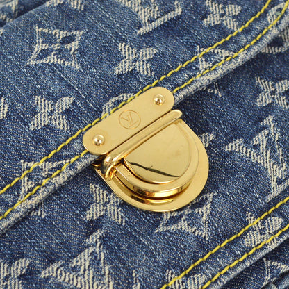 Louis Vuitton 2007 Blue Monogram Denim Bum Bag Waist Pouch M95347