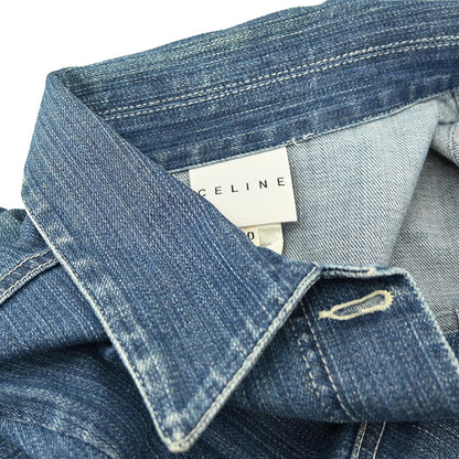 Celine Single Breasted Denim Jacket Blue #40