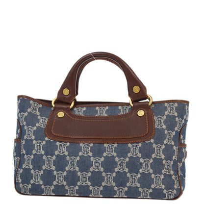 Celine Blue Denim Boogie Bag Macadam Handbag