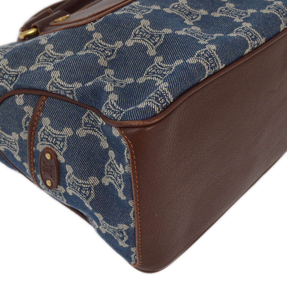 Celine Blue Denim Boogie Bag Macadam Handbag