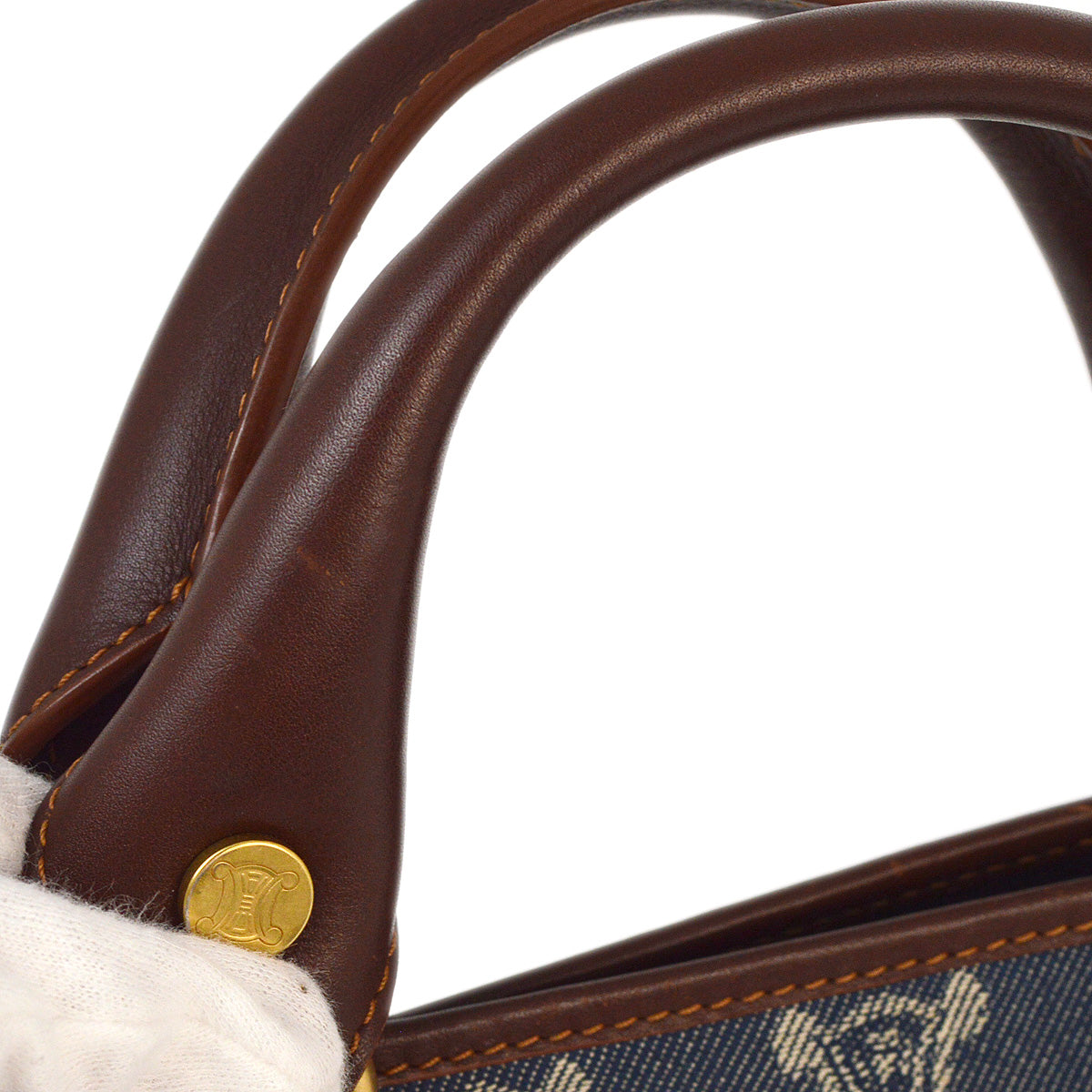 Celine Blue Denim Boogie Bag Macadam Handbag