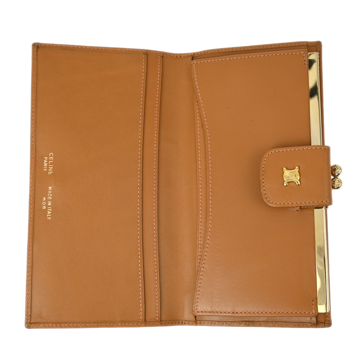 Celine Brown Macadam Bifold Long Wallet